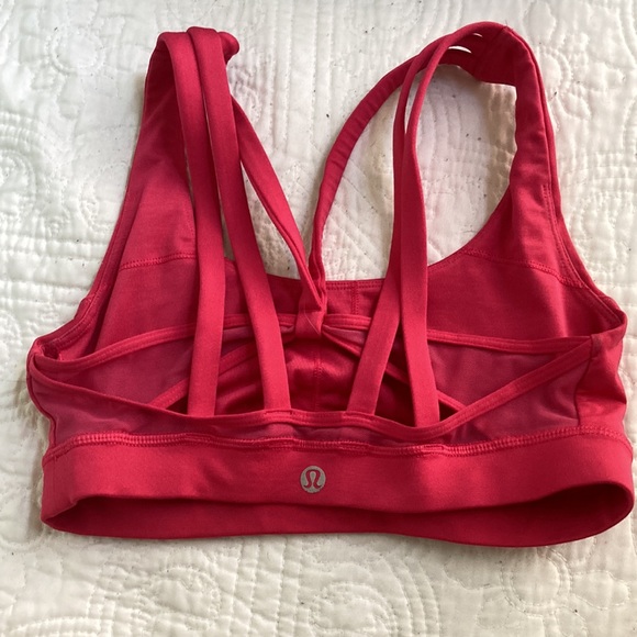 Lulu lemon Hot Pink Sports Bra Size 4 - Picture 2 of 3